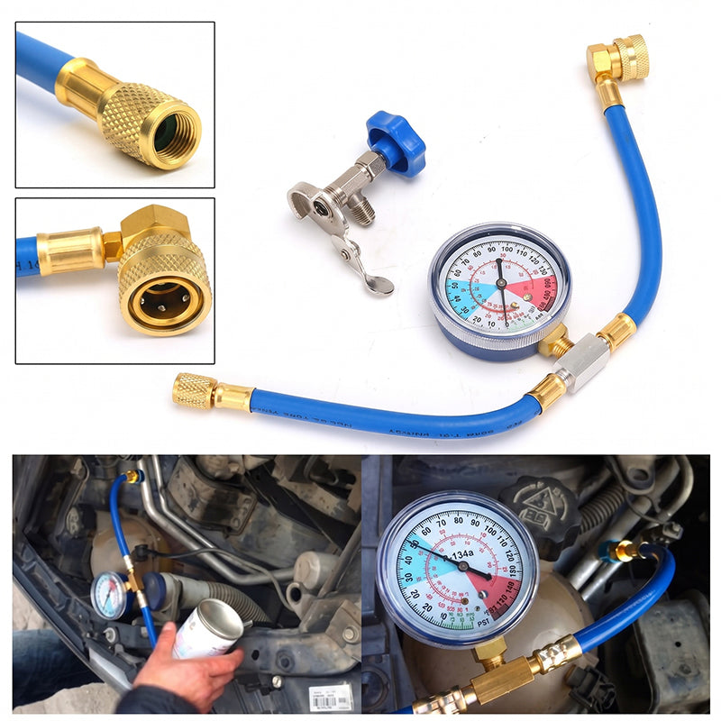 🔧 50% OFF NOW! ❄️ R134a AC Refrigerant Refill Hose with Gauge – Leak-proof, easy to read, and compatible with cars, trucks, or home AC units – safe DIY refilling 🚗