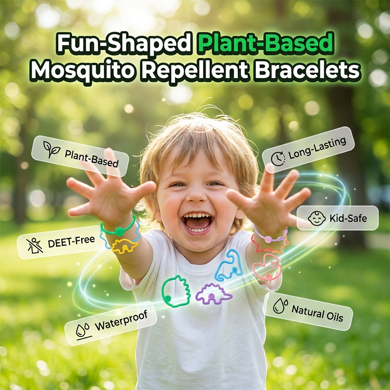 🔥Buy 1 get 1 free🔥Fun-Shaped Plant-Based Mosquito Repellent Bracelets