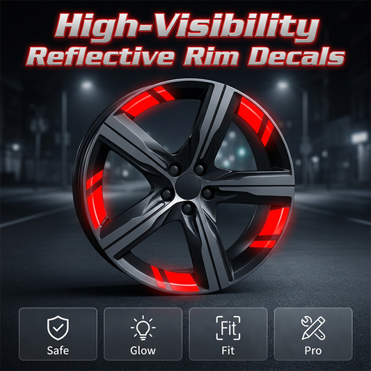 🥳2026 HOT SALE🥳💞50K+ SOLD!🚗✨ 50% OFF! Wheel Rim Reflective Stripes – Peel & stick, bright at night. Safer driving, instant style. 🛡️🌙