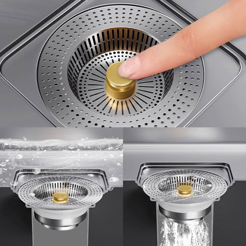 🔥New Hot Selling❤️‍🔥 Stainless Steel Sink Push-Button Drain Stopper