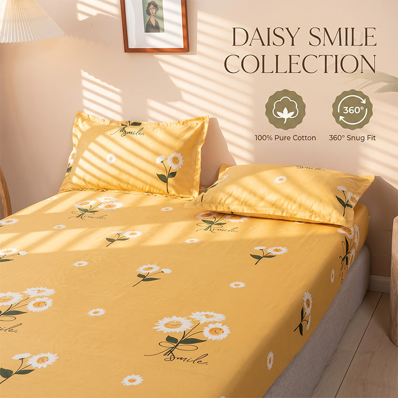 Breathable & Non-Pilling Fitted Sheet & Pillowcase Set