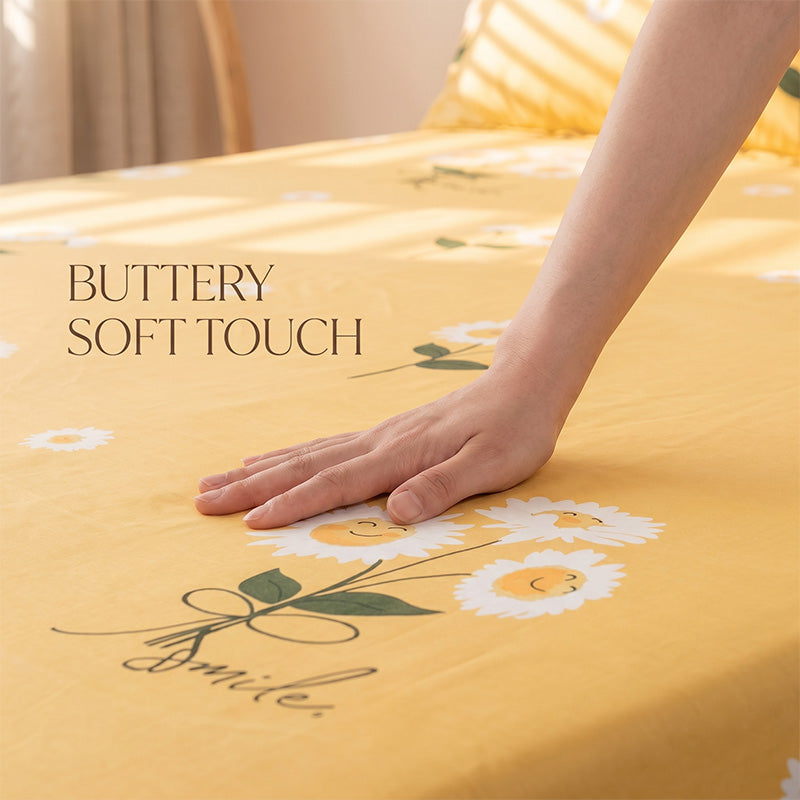 Breathable & Non-Pilling Fitted Sheet & Pillowcase Set