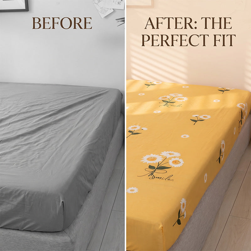 Breathable & Non-Pilling Fitted Sheet & Pillowcase Set