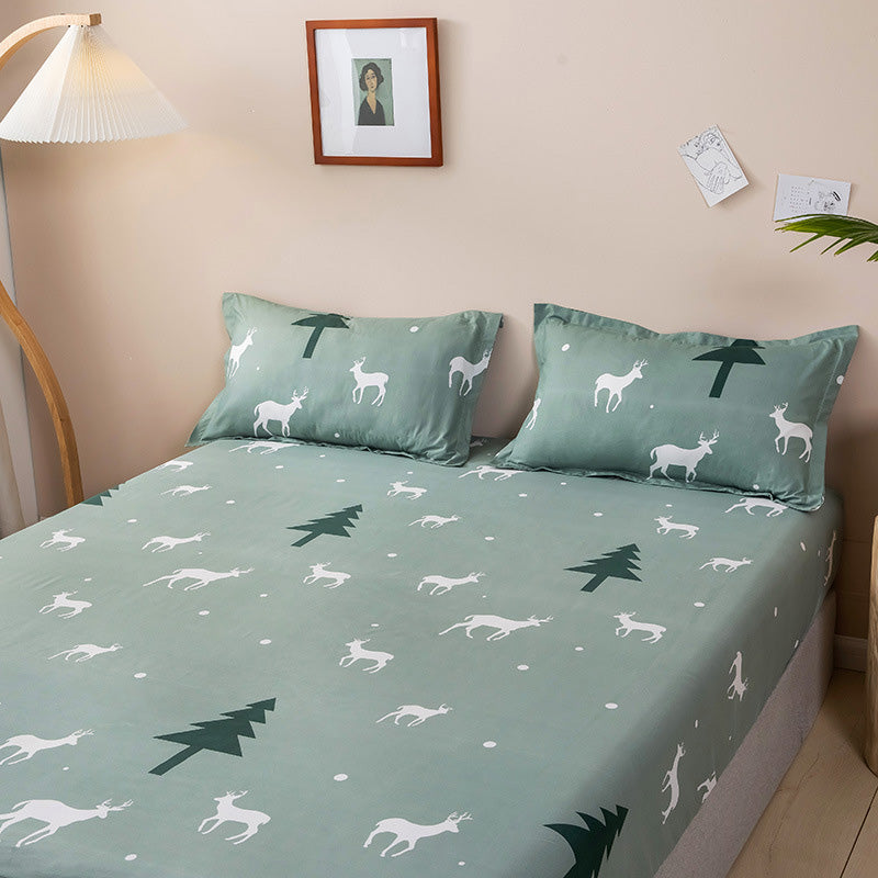 Breathable & Non-Pilling Fitted Sheet & Pillowcase Set