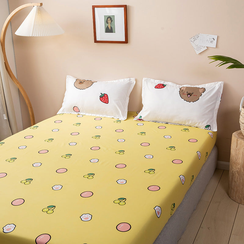 Breathable & Non-Pilling Fitted Sheet & Pillowcase Set