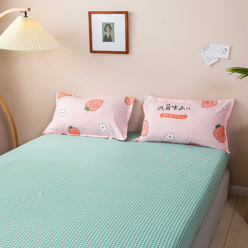 Breathable & Non-Pilling Fitted Sheet & Pillowcase Set