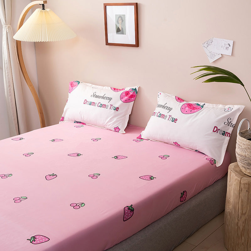 Breathable & Non-Pilling Fitted Sheet & Pillowcase Set