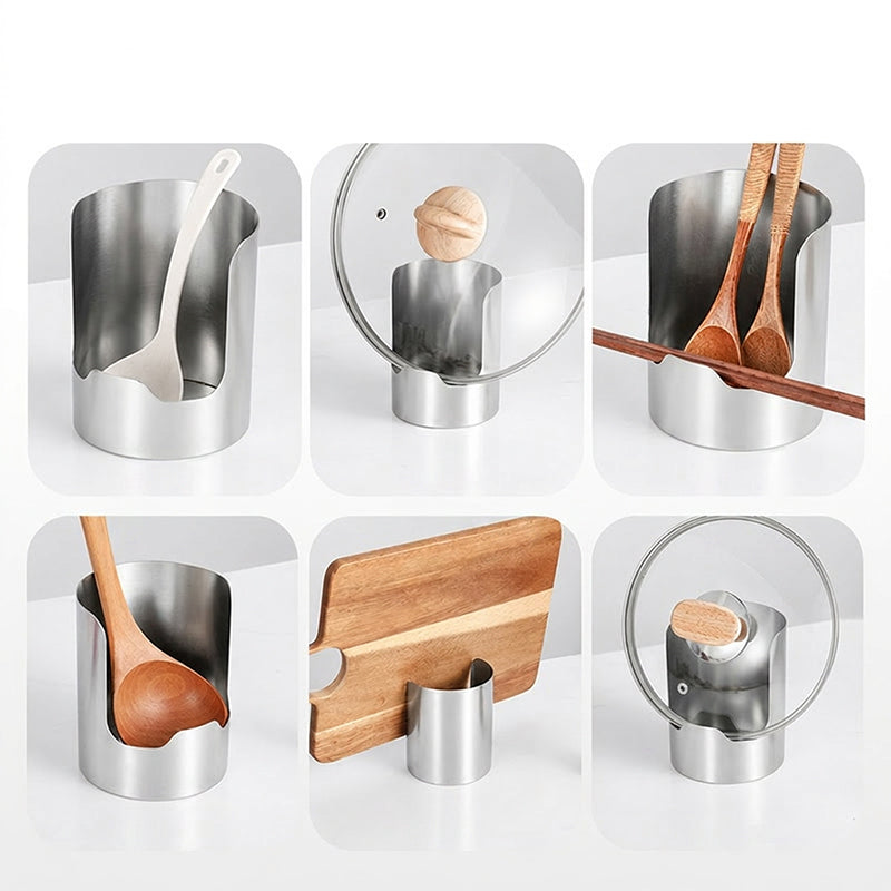 🥳HOT SALE🥳💞10K+ SOLD! Utensil Holder – From £8.98! Stainless steel, space-saving & sturdy. Tidy kitchen – grab yours! ✅