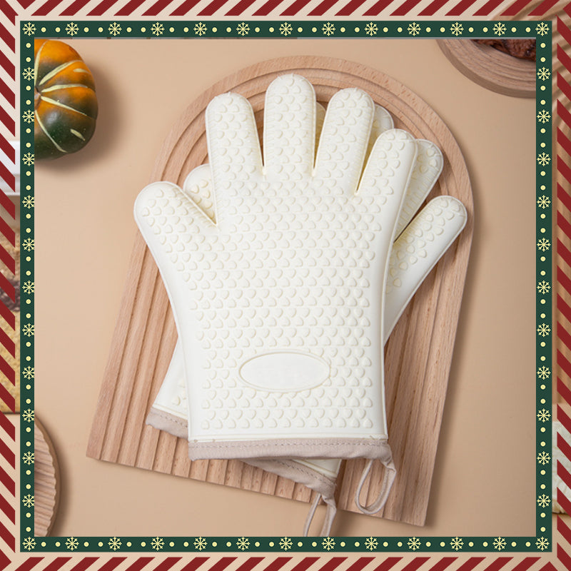 📢📢40% OFF !! ⏰Heat-Resistant Baking Silicone Gloves