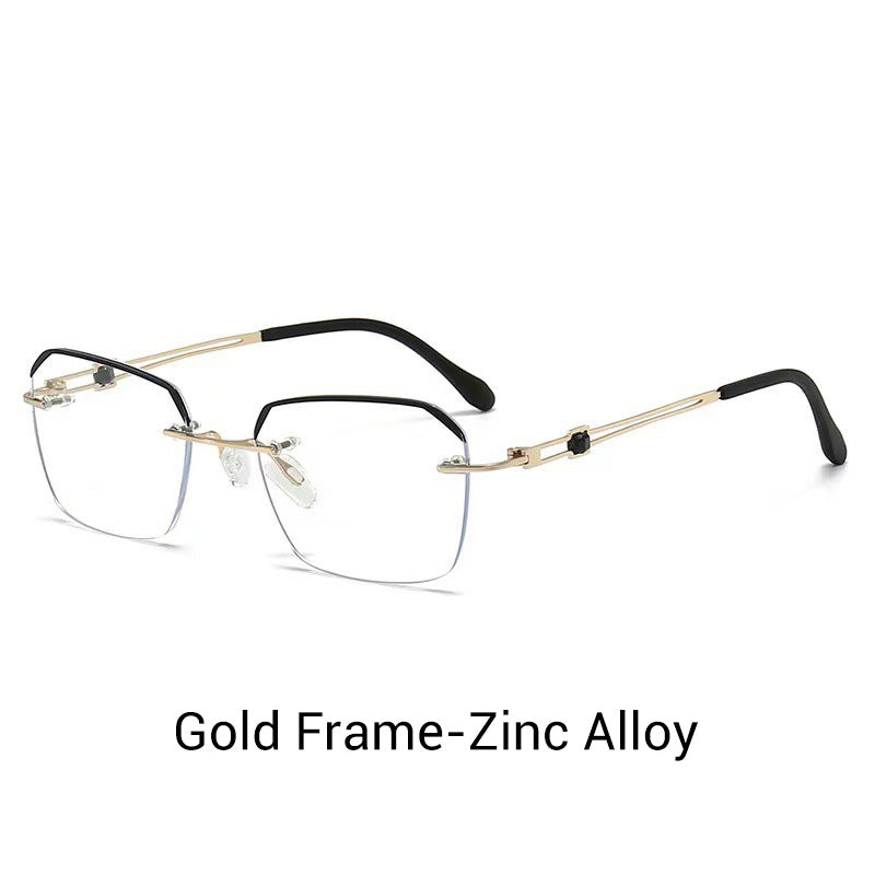 ⏳LAST DAY SALE ONLY￡9.99!!🔥Frameless Blue Light Blocking Glasses – Ultra-Light Titanium Build, Anti-Glare Lens 👓