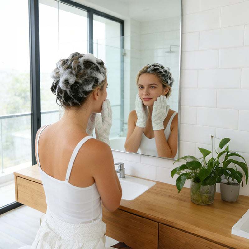 🧤Rinse-Free Hair Cleansing Gloves for Oil Control (10-Pack)