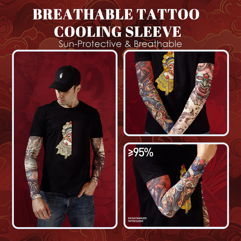 ☀️💨💪 Cooling tattoo sleeve – Sun-protective and breathable 🌿🌀