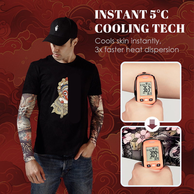 ☀️💨💪 Cooling tattoo sleeve – Sun-protective and breathable 🌿🌀