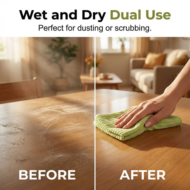 🧼50% OFF HOT SALE 50K+ Sold! ✨Multipurpose Tear-Off Reusable Cleaning Cloth Roll, Pre-Cut Absorbent Microfiber Wipes for Kitchen Bathroom Household Cleaning