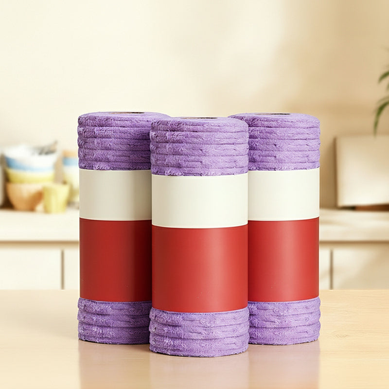 🧼50% OFF HOT SALE 50K+ Sold! ✨Multipurpose Tear-Off Reusable Cleaning Cloth Roll, Pre-Cut Absorbent Microfiber Wipes for Kitchen Bathroom Household Cleaning