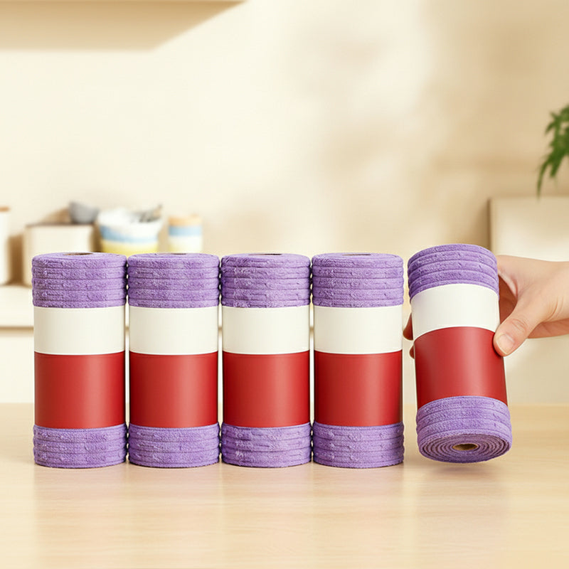🥳2026 HOT SALE🥳💞50K+ SOLD!🧼✨ 50% OFF! Multipurpose Tear‑Off Cleaning Cloth Roll – Strong absorbent, pre‑cut sheets, reusable. No more messy rags – just tear, wipe & toss! 🧽💨