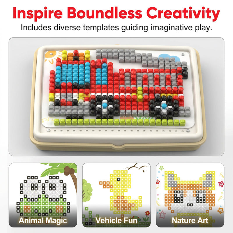 Creative Mushroom Finger Puzzle Pegboard Toy