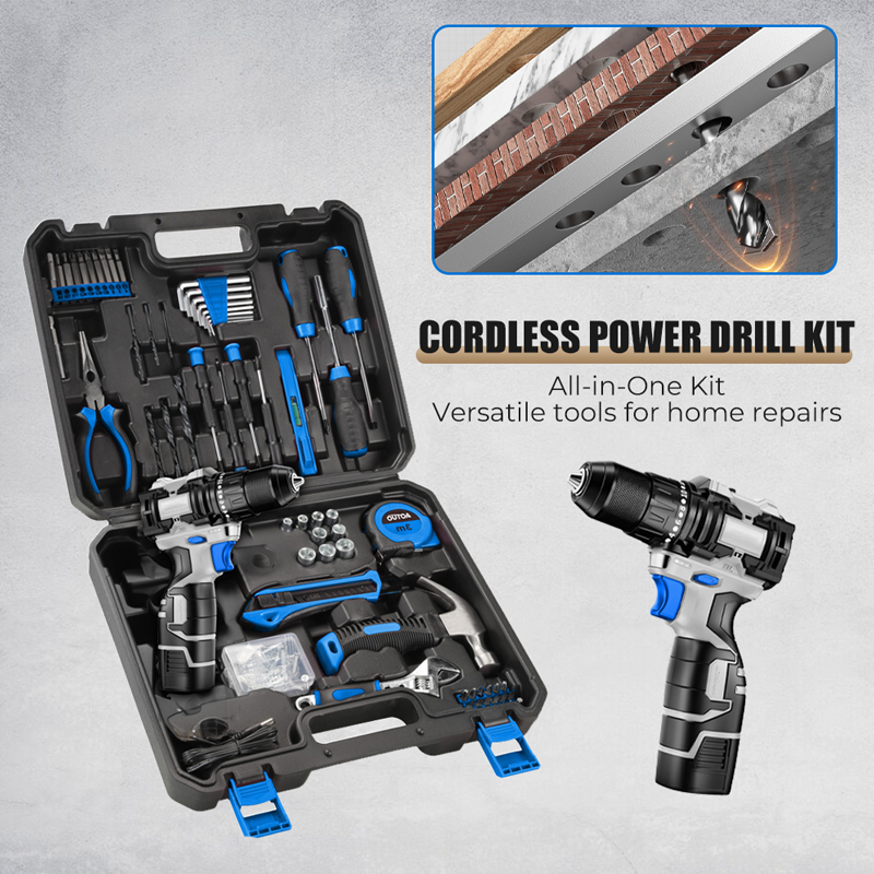📢📢50% OFF !! ⏰Cordless Power Drill Kit