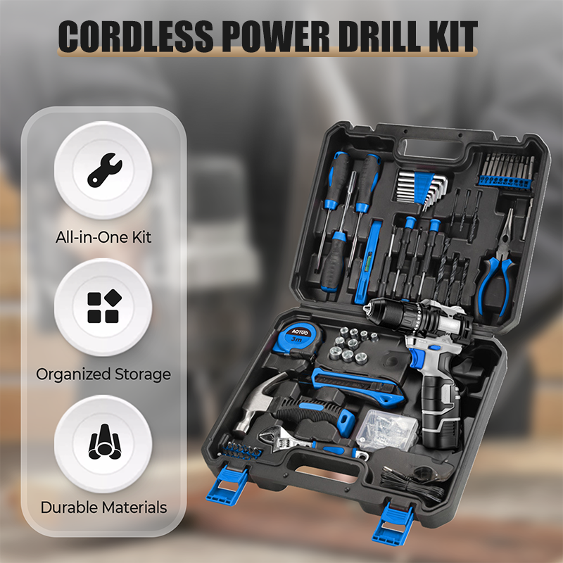 📢📢50% OFF !! ⏰Cordless Power Drill Kit