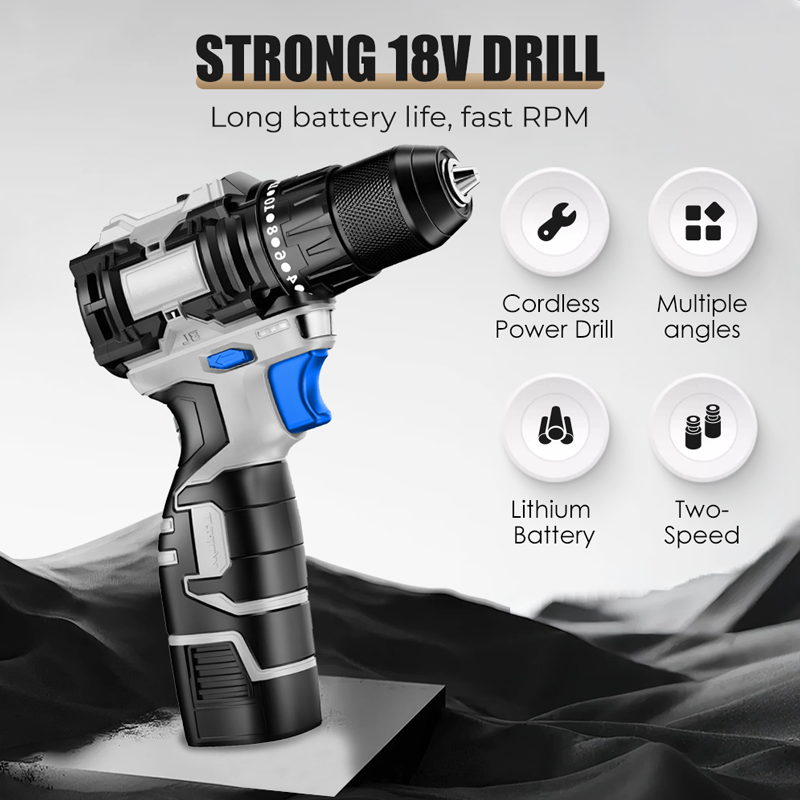 📢📢50% OFF !! ⏰Cordless Power Drill Kit