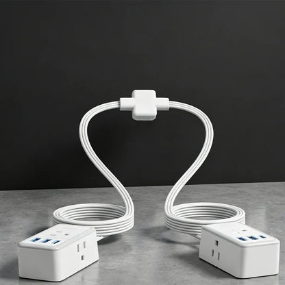 Dual Split Extension Power Strip