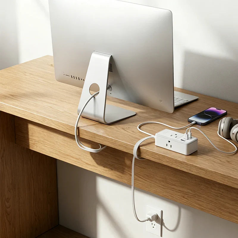 Dual Split Extension Power Strip