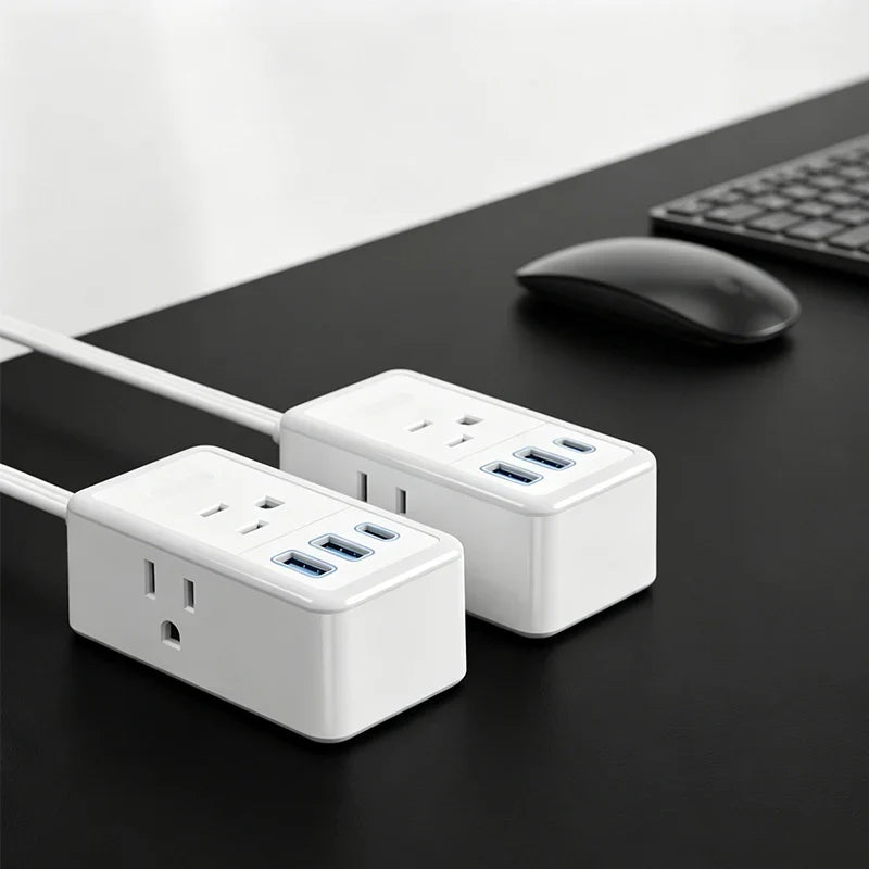 Dual Split Extension Power Strip