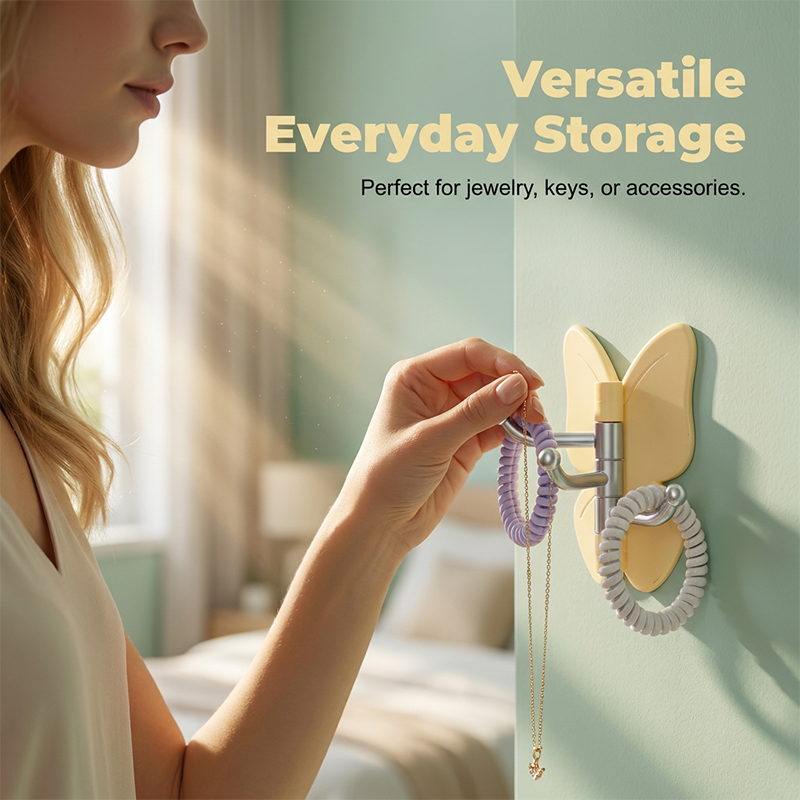 Rotatable Butterfly Wall Hook