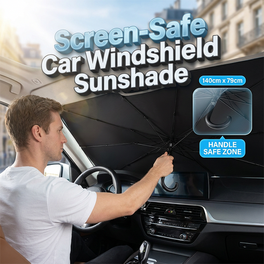 Bendable Handle Car Windshield Sunshade Umbrella