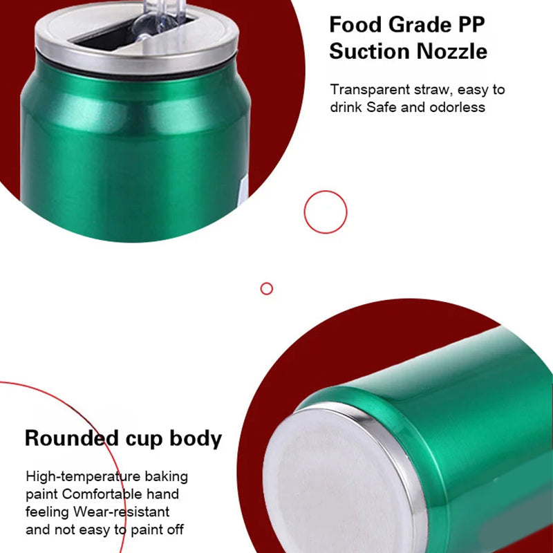 🔥SUMMER HOT SALE £8.99!!💥50K+ SOLD!🥤Double-Layer Stainless Steel Cola Can-Shaped Insulated Cup