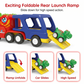 🚛Double-Decker Dinosaur Transport Truck Toy