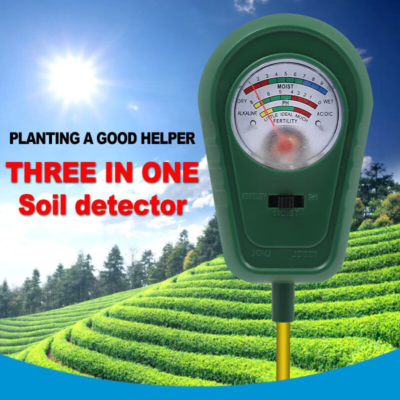 🌱 50% OFF! 🔥 3-in-1 soil analyser with pointer display – Measures pH, moisture and light – Ideal for gardens, lawns or pot plants – Simple plug-in installation, no batteries required 🌿