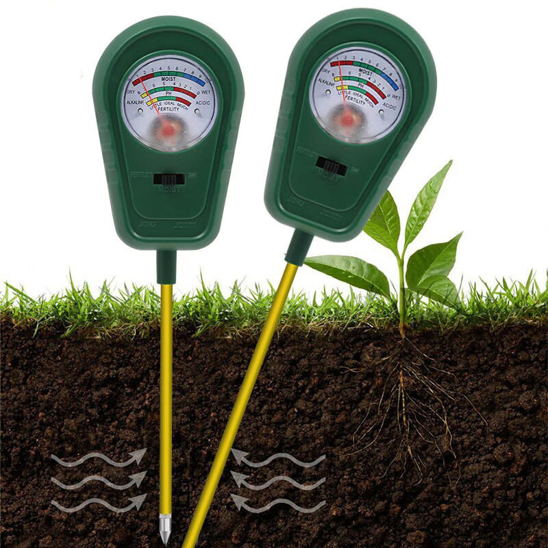 🌱 50% OFF! 🔥 3-in-1 soil analyser with pointer display – Measures pH, moisture and light – Ideal for gardens, lawns or pot plants – Simple plug-in installation, no batteries required 🌿