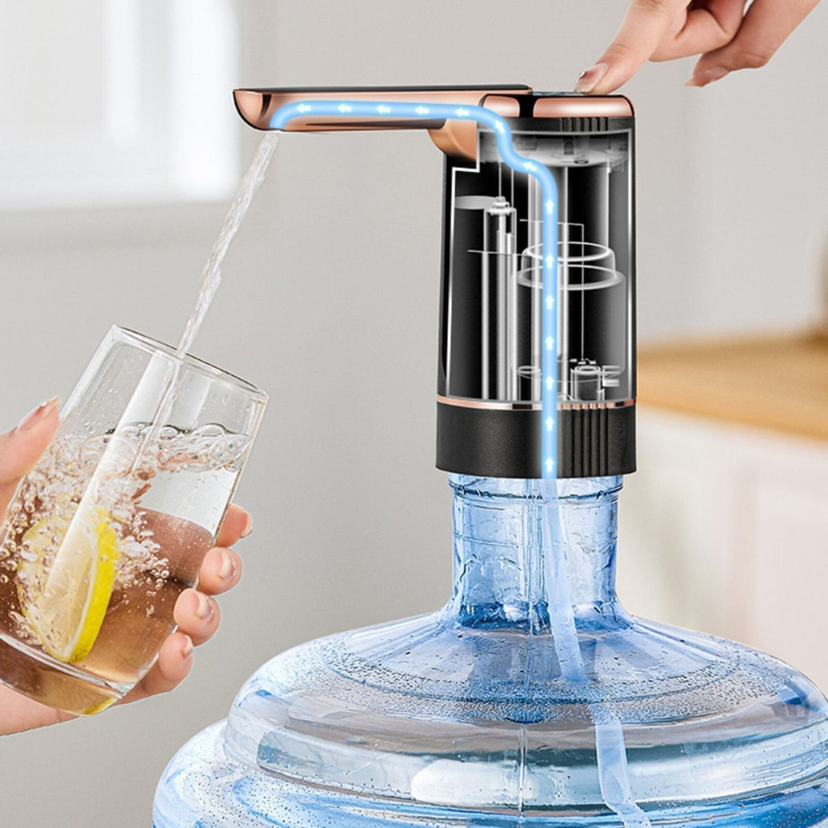 🥳HOT SALE🥳💞50K+ SOLD! Dispenser Pump – From £12.99! Automatic, rechargeable & fits most bottles. Easy hydration – grab yours! ✅