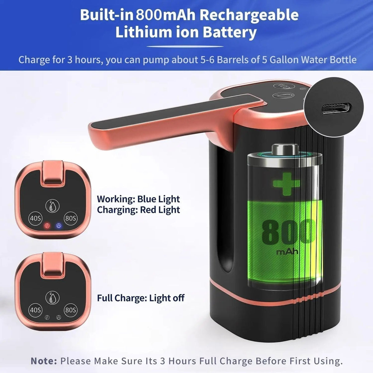 🥳HOT SALE🥳💞50K+ SOLD! Dispenser Pump – From £12.99! Automatic, rechargeable & fits most bottles. Easy hydration – grab yours! ✅