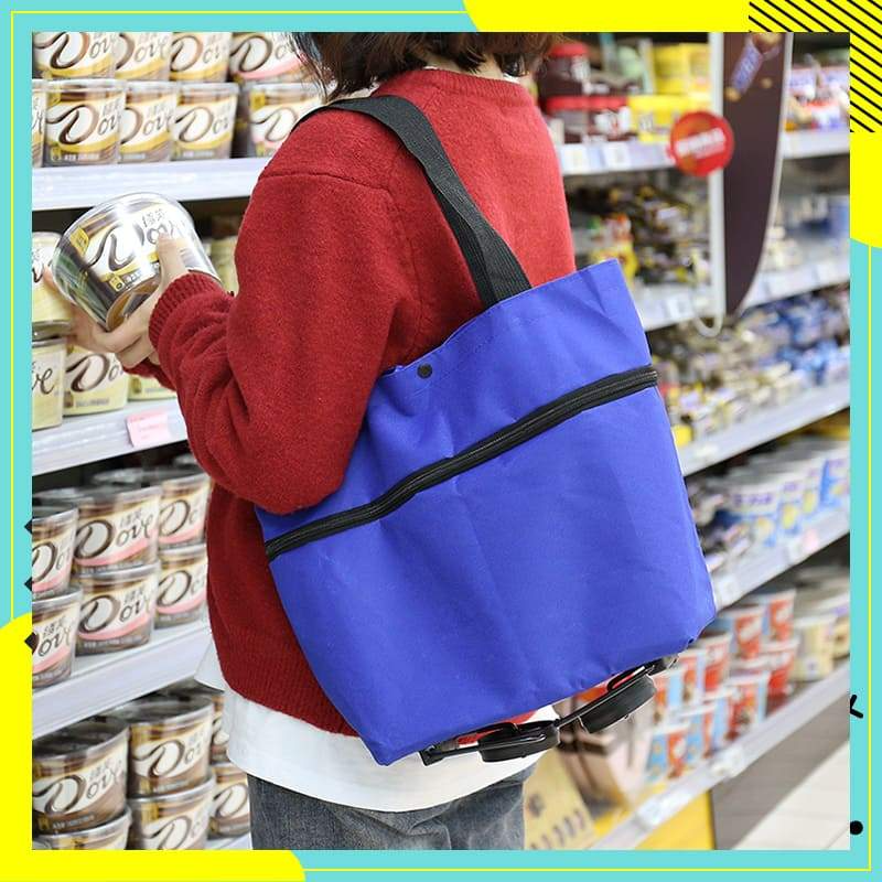 🎉2026 HOT SALE🎉💞100K+ SOLD! Foldable Shopping Cart – From £7.98! 2-in-1 carry & roll, 23L & 600D Oxford. Shop smarter – grab yours! ✅