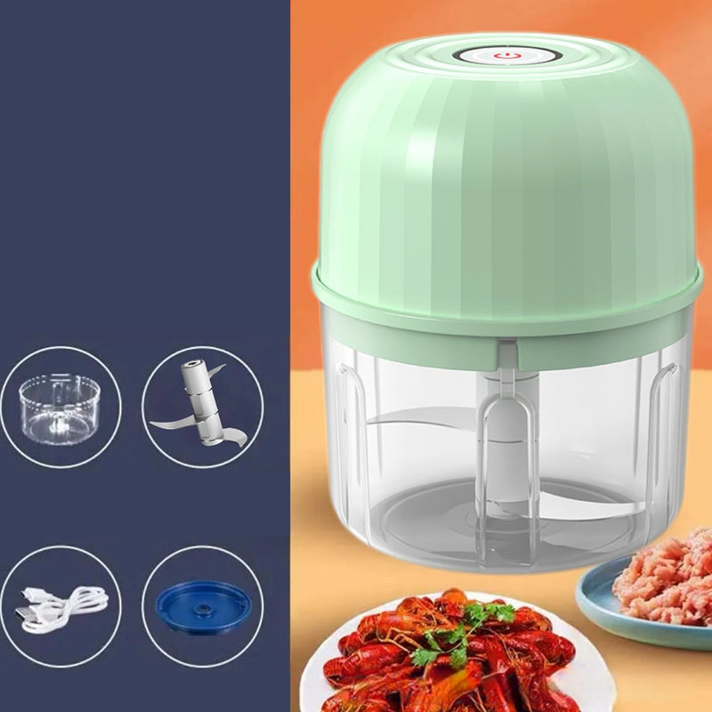 👶🥕🍎 LIMITED-TIME 50% OFF! Versatile Electric Mini Chopper – Grind, Mince, Puree – Stainless Steel Blades, Easy Clean – Great for Baby Food, Salsa, Dips, and Dressings 🧑‍🍳✨