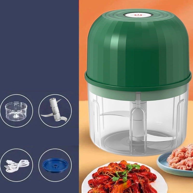 👶🥕🍎 LIMITED-TIME 50% OFF! Versatile Electric Mini Chopper – Grind, Mince, Puree – Stainless Steel Blades, Easy Clean – Great for Baby Food, Salsa, Dips, and Dressings 🧑‍🍳✨