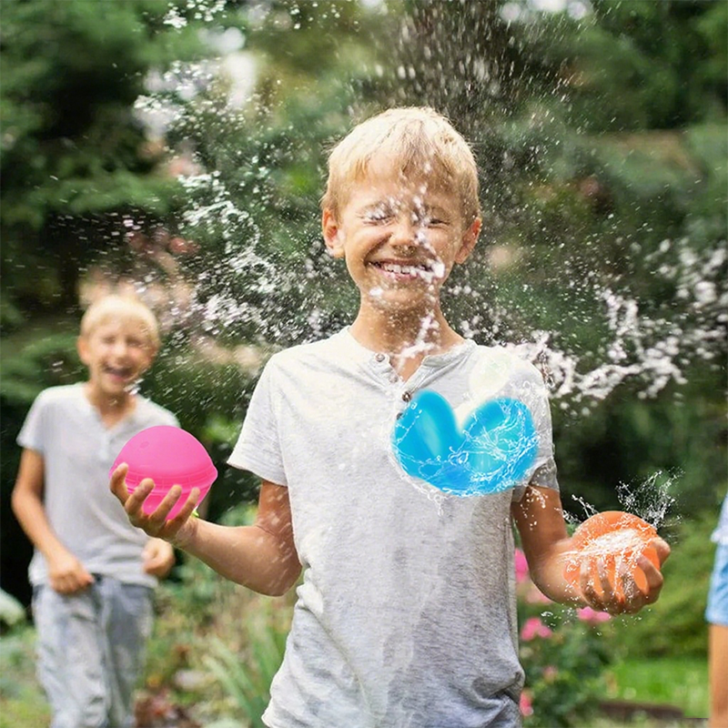 12 PCS Non-Magnetic Silicone Water Balloon Toy