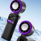 ❄️🌬️ 55% OFF!| Portable Neck Fan with Semiconductor Ice Cooling Plate | 3600mAh Foldable Personal Air Conditioner | LED Display & Type-C Charging