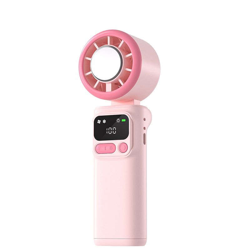 ❄️🌬️ 55% OFF!| Portable Neck Fan with Semiconductor Ice Cooling Plate | 3600mAh Foldable Personal Air Conditioner | LED Display & Type-C Charging