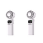 ❄️🌬️ 55% OFF!| Portable Neck Fan with Semiconductor Ice Cooling Plate | 3600mAh Foldable Personal Air Conditioner | LED Display & Type-C Charging