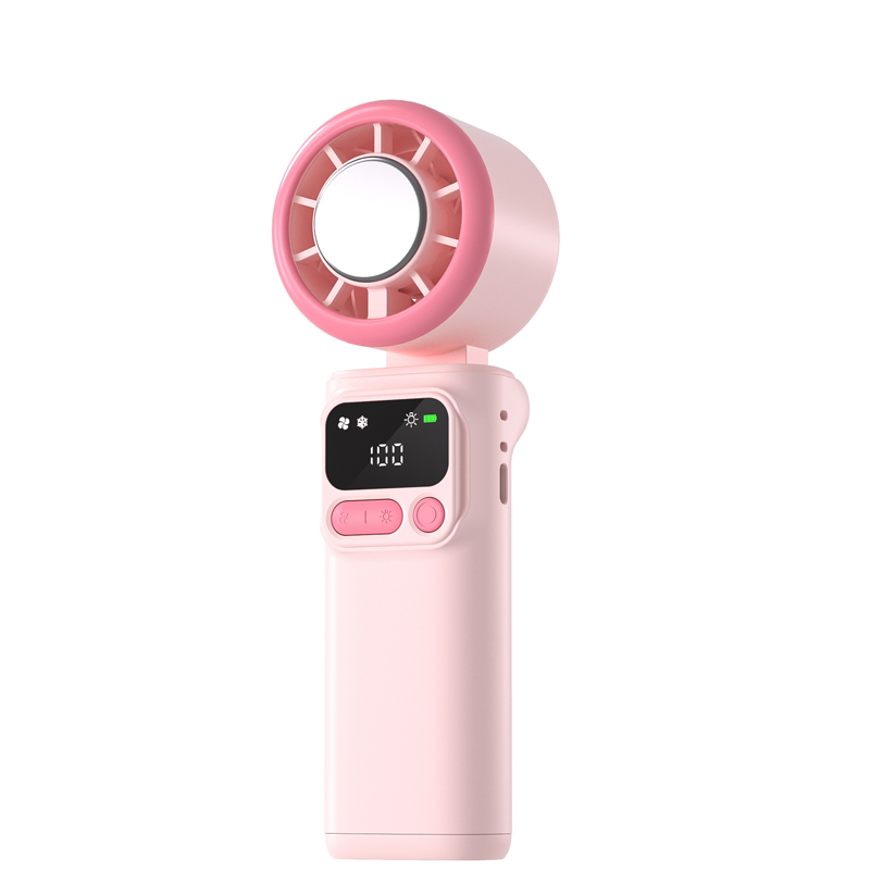 ❄️🌬️ 55% OFF!| Portable Neck Fan with Semiconductor Ice Cooling Plate | 3600mAh Foldable Personal Air Conditioner | LED Display & Type-C Charging