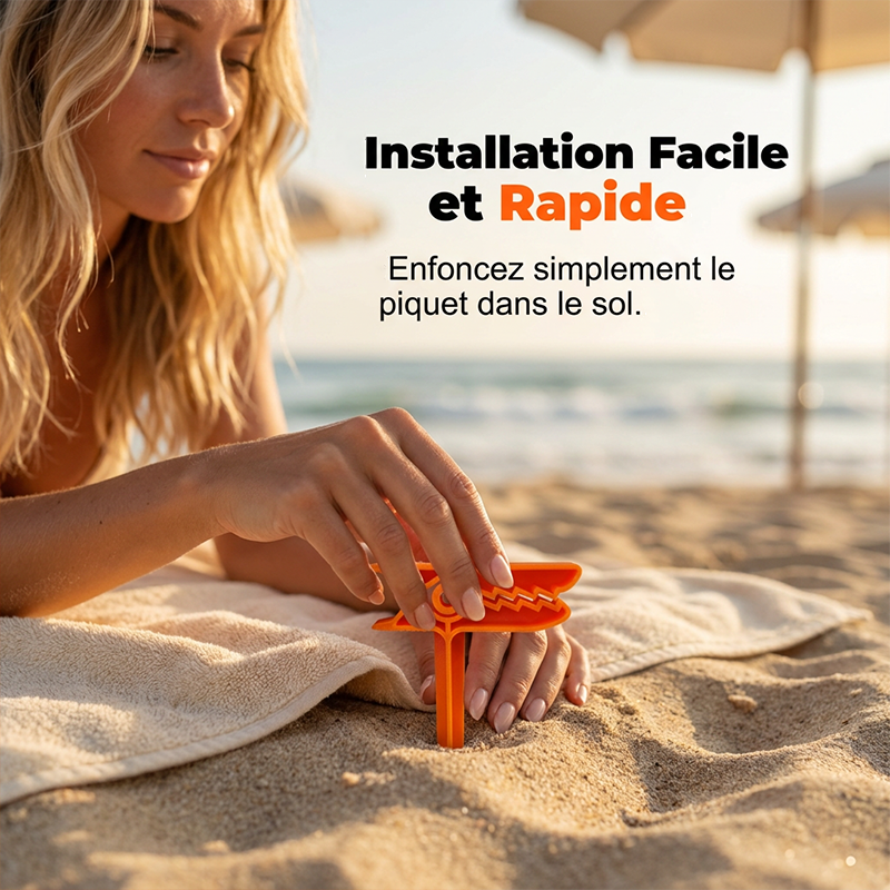 Pinces de fixation multi-usages pour serviette de plage