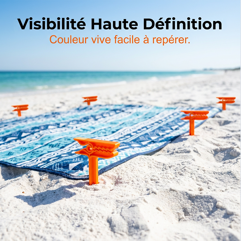 Pinces de fixation multi-usages pour serviette de plage