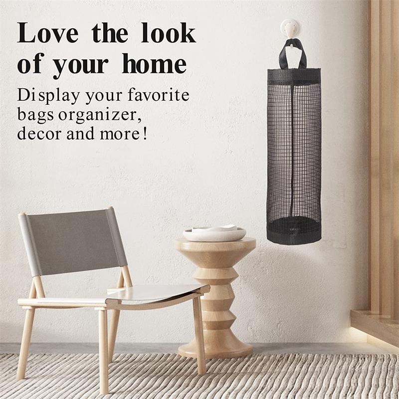 🛍️ 50% OFF! 50K+ sold! Plastic bag organizer – hanging design, breathable mesh, holds bags & even veggies! ♻️🧺