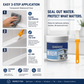 Transparent Waterproof Sealant with Brush