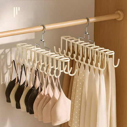 Lingerie Hanger for Strapless Items — Multifunctional Double-Hook Holder for Camisoles