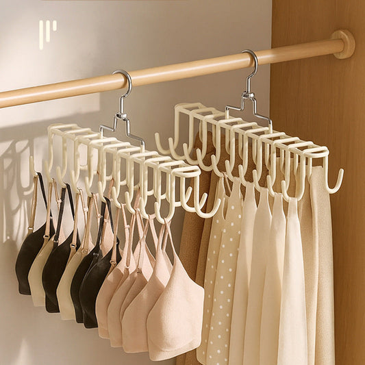 Lingerie Hanger for Strapless Items — Multifunctional Double-Hook Holder for Camisoles