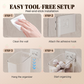 Wall-Mounted Clear Storage Organizer